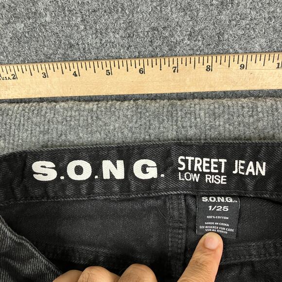 S.O.N.G. Women’s Black Flare Jeans - Picture 6 of 9